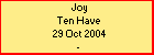 Joy Ten Have