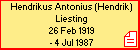 Hendrikus Antonius (Hendrik) Liesting