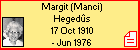 Margit (Manci) Hegeds